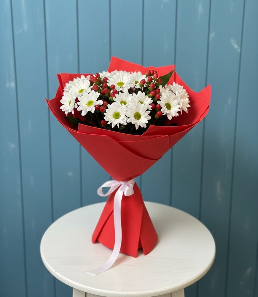 Букет цветов из: Хризантемы в Турочак