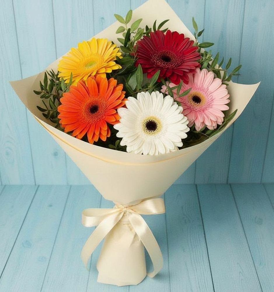 Букет цветов из: Герберы в Турочак