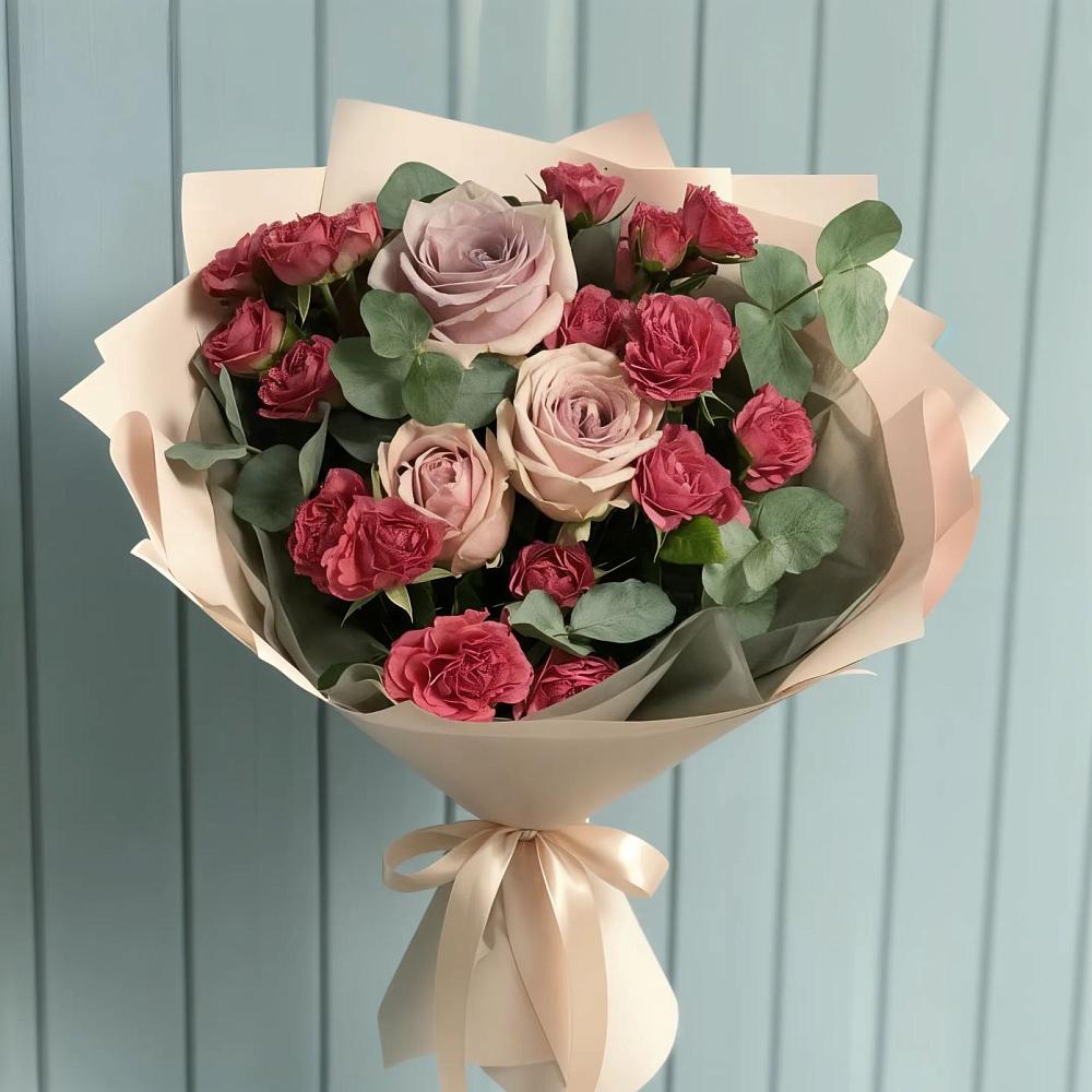 Букет цветов из: Гвоздики и Розы в Турочак