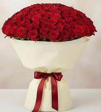 Букет 101 Красная роза Милано в Турочак