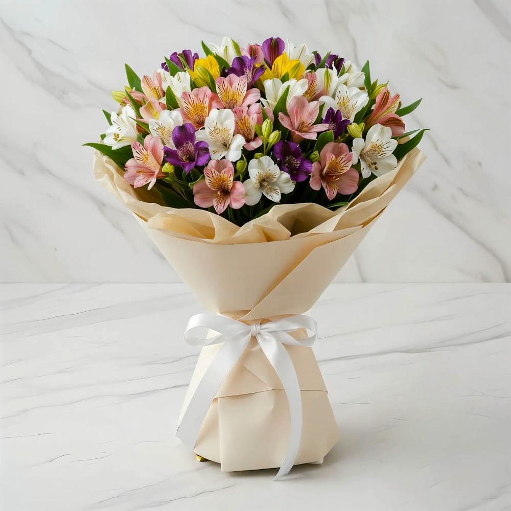 Букет цветов из: Альстромерии в Турочак