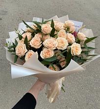 Букет Кремовые розы Латте в Турочак
