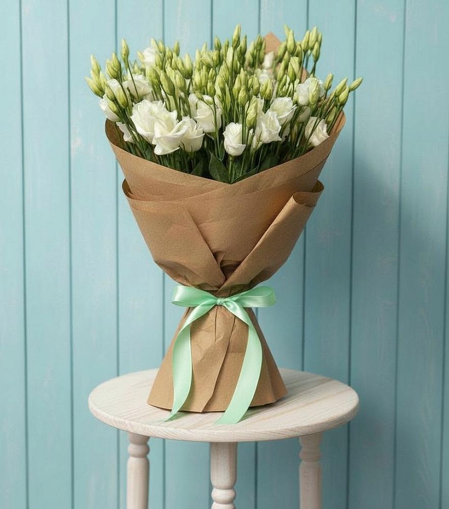 Букет цветов из: Лизиантусы в Турочак