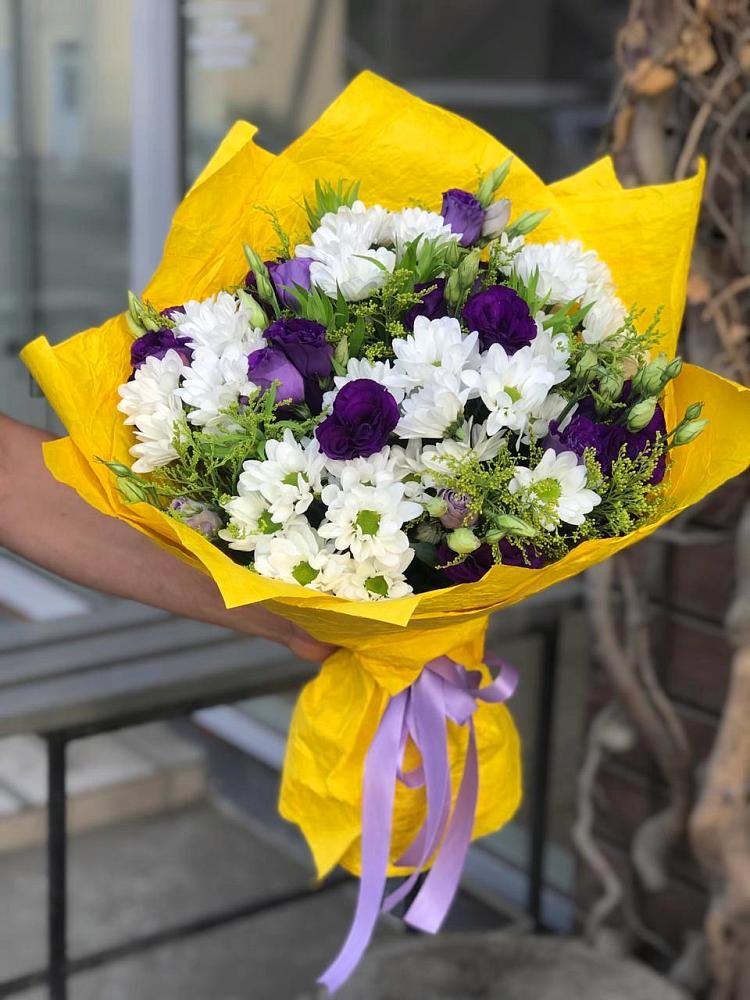 Букет цветов из: Ирисы, Хризантемы и Ромашки в Турочак