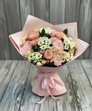 Букет цветов из:  Гвоздики, Розы и Хризантемы в Турочак