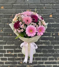 Букет цветов из:  Герберы и Хризантемы #REPLACE_PRED# Турочак