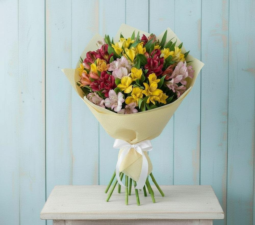 Букет цветов из: Альстромерии в Турочак