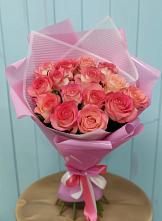 Букет 15 Розовых роз Равель #REPLACE_PRED# Турочак